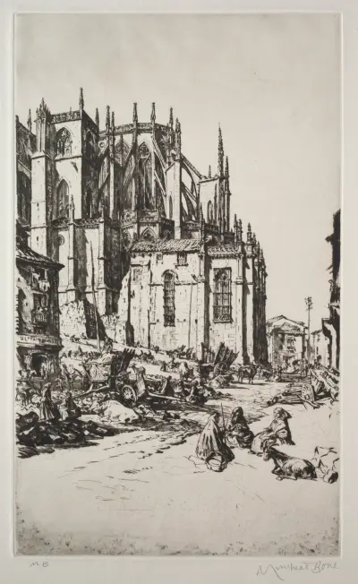 Study for Leon Apse av Muirhead Bone