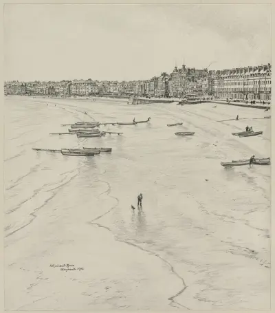 Weymouth Bay, The Off Season av Muirhead Bone