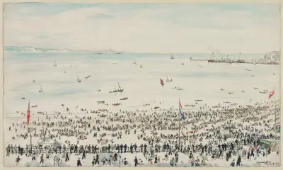 Weymouth Bay, Victory Day Celebrations av Muirhead Bone