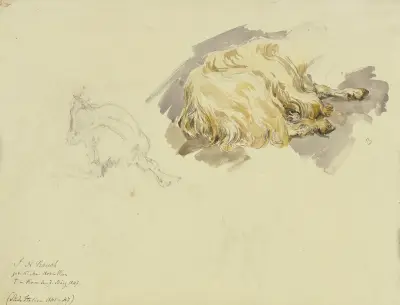 Two goats av Johann Nepomuk Rauch