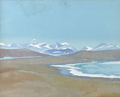 Himalayas from Ting-kye Dzong von Nicholas Roerich