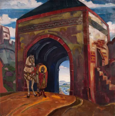 St Mercurius of Smolensk von Nicholas Roerich