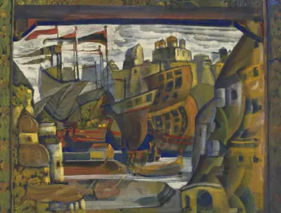 The Novgorod Market From Sadko von Nicholas Roerich