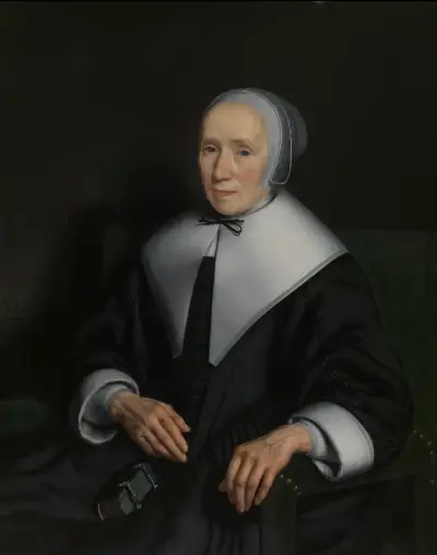 Portrait of a Woman, 1663 av Nicolaes Maes