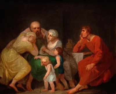 A farewell scene, Nicolai Abildgaard