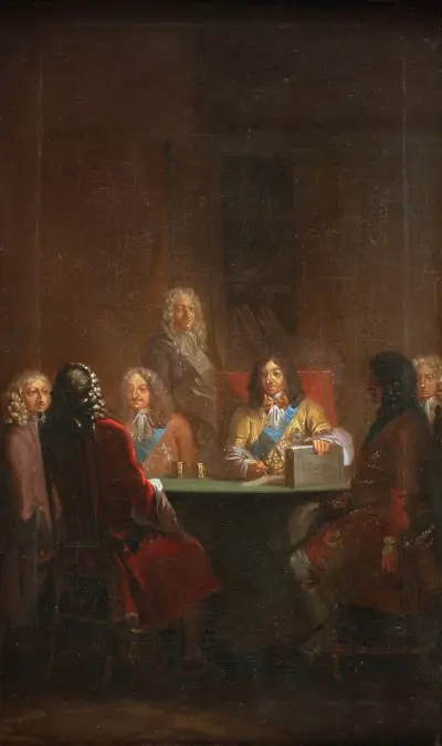 Christian V Presents Danish Law 1683, Nicolai Abildgaard