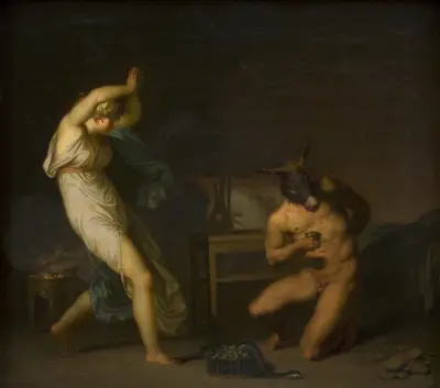 Fotis sees her Lover Lucius Transformed into an Ass. Motif from Apeleius’ The Golden Ass, Nicolai Abildgaard