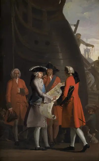 The Construction Of Copenhagen´s Dock In The Reign Of Christian VI, Nicolai Abildgaard