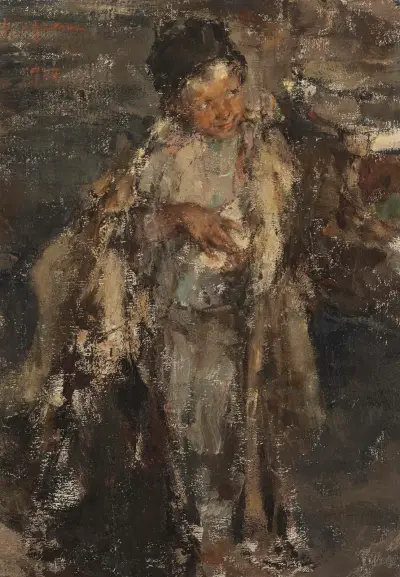 Little shepherd boy, Nicolai Fechin