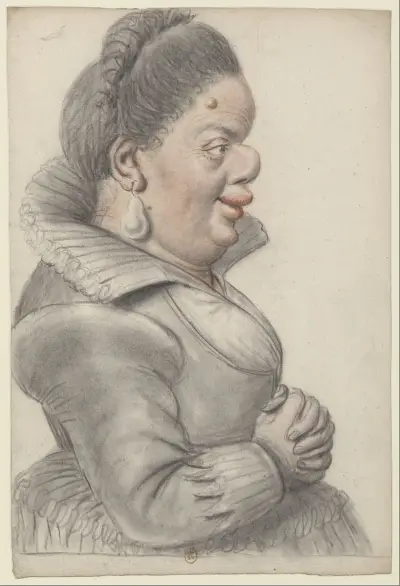 Zwergin im Profil nach rechts von Nicolas Lagneau