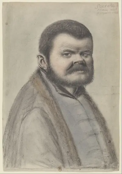 Sokrates, im Dreiviertelprofil von rechts von Nicolas Lagneau