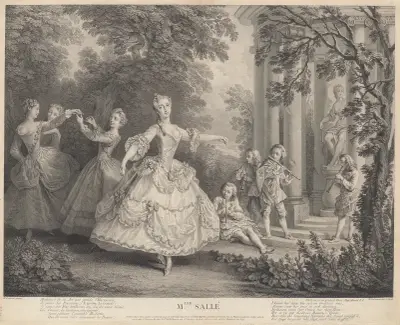 Mlle. Sallé av Nicolas Lancret
