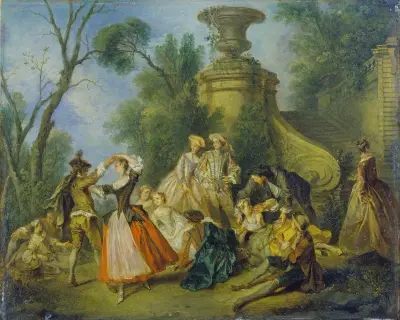 Pastoral Revels av Nicolas Lancret