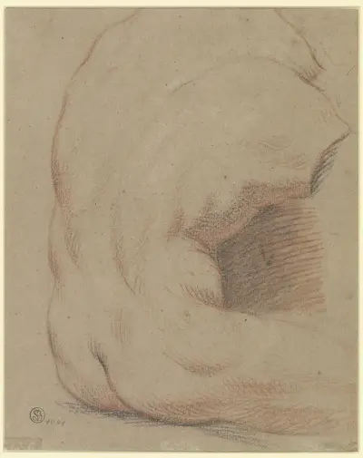 Rückenansicht eines männlichen Torso (Torso vom Belvedere) av Nicolas Lancret