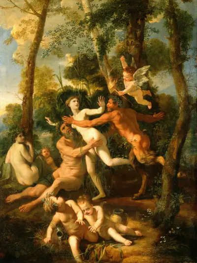 Pan and Syrinx av Nicolas Poussin