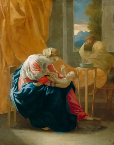 The Holy Family av Nicolas Poussin