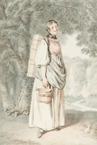Bäuerin von Oberhasli, 1798 – nr 2 av Franz Niklaus König