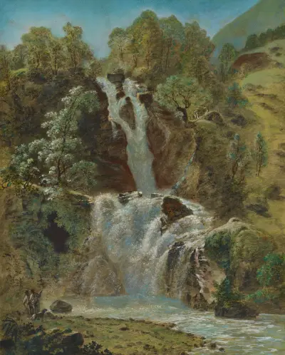 Chute inférieure du Reichenbach dans la vallée d’Oberhasli av Franz Niklaus König