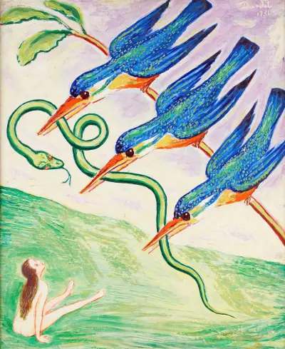 Den bortrövade ormen av Nils Dardel