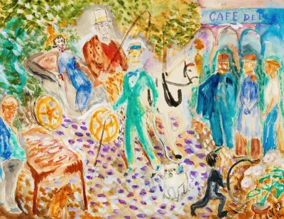Parisergata av Nils Dardel