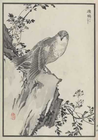 Bairei hyakuchō gafu. Zehn Tafeln 07 von Kōno Bairei