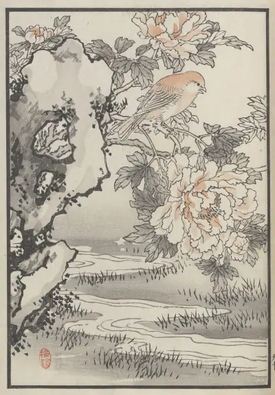 Bairei hyakuchō gafu. Ten Pl.19 von Kōno Bairei
