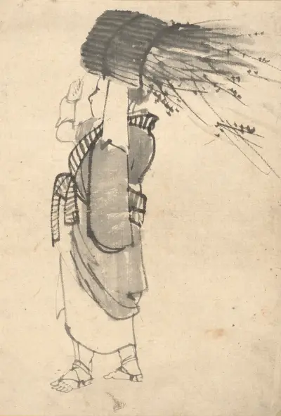 Der Reisigträger von Kōno Bairei