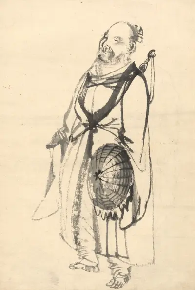 Der wandernde Eremit von Kōno Bairei