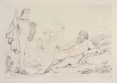 Compositions from Shelley’s Prometheus unbound Pl.10 av Sir Joseph Noel Paton