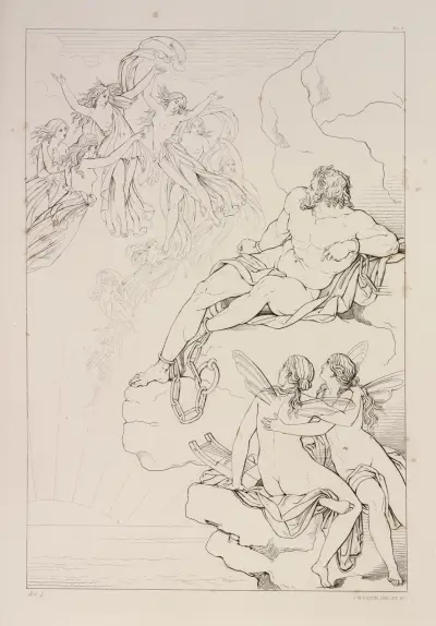Compositions from Shelley’s Prometheus unbound Pl.3 av Sir Joseph Noel Paton
