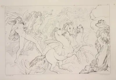 Compositions from Shelley’s Prometheus unbound Pl.6 av Sir Joseph Noel Paton