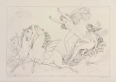 Compositions from Shelley’s Prometheus unbound Pl.7 av Sir Joseph Noel Paton