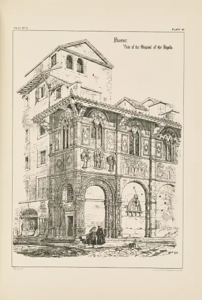 Florence. View of the Hospital of the Bigallo av Richard Norman Shaw