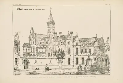 Malines. Mont de Piété. View from Street av Richard Norman Shaw