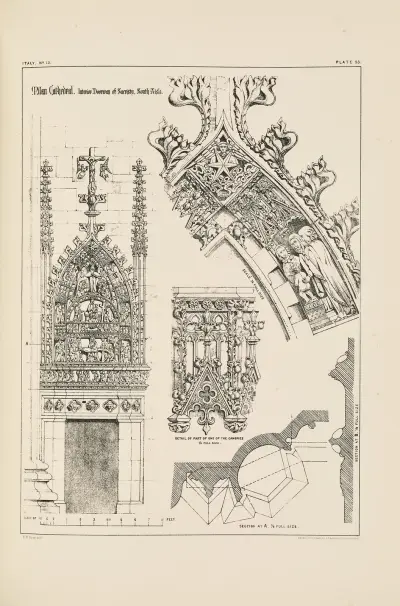 Milan. Cathedral. Interior Doorway of Sacristy, South Aisle av Richard Norman Shaw