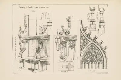 Nuremberg. St. Sebald’s. Details of Stalls in Choir, 1872 – nr 1 av Richard Norman Shaw