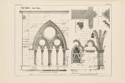 Toul. Cathedral. Details of Cloisters av Richard Norman Shaw