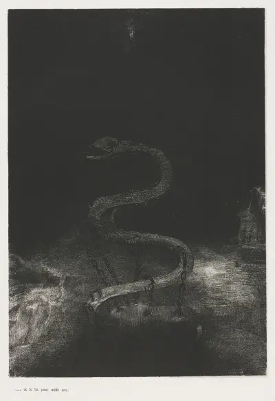 And Bound Him a Thousand Years av Odilon Redon