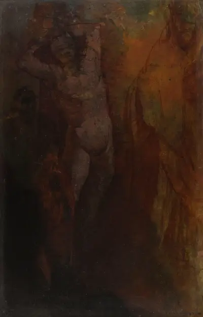Composition à trois personnages av Odilon Redon