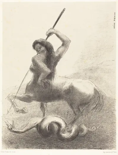 Il y eut des luttes et des vaines victoires av Odilon Redon