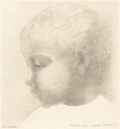 Mon Enfant (My Child) av Odilon Redon