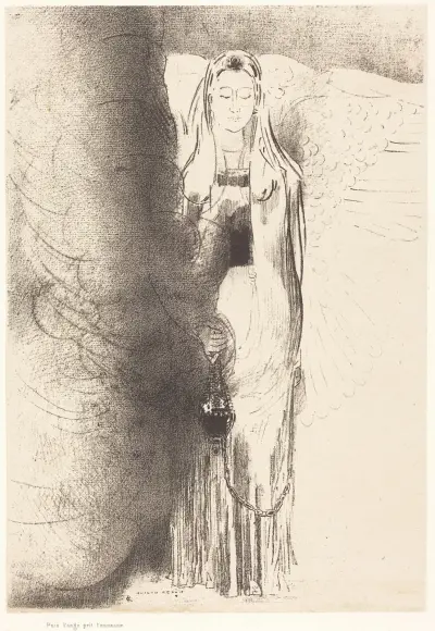 Puis l’ange prit l’encensoir av Odilon Redon