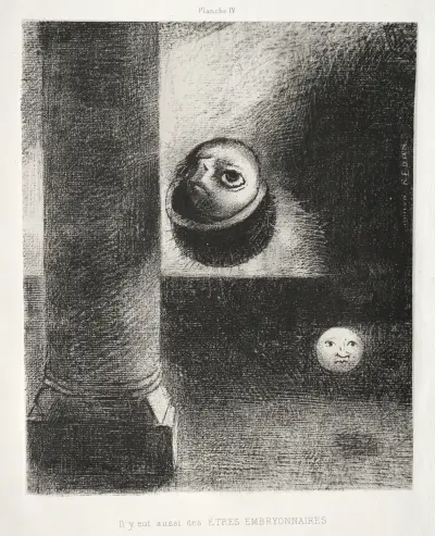 There Were Also Embryonic Beings av Odilon Redon