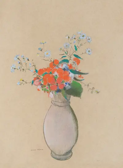 Vase De Fleurs, 1910 av Odilon Redon