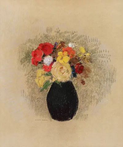 Vase de fleurs – nr 1 av Odilon Redon
