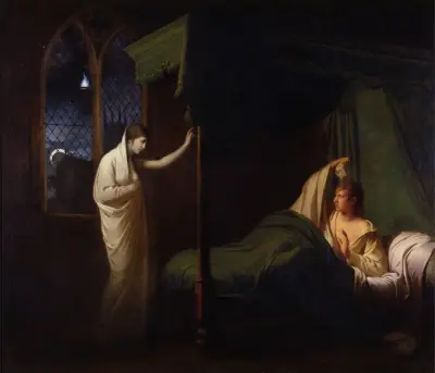 William und Margaret aus Percys „Reliques of Ancient English Poetry“ von Joseph Wright of Derby