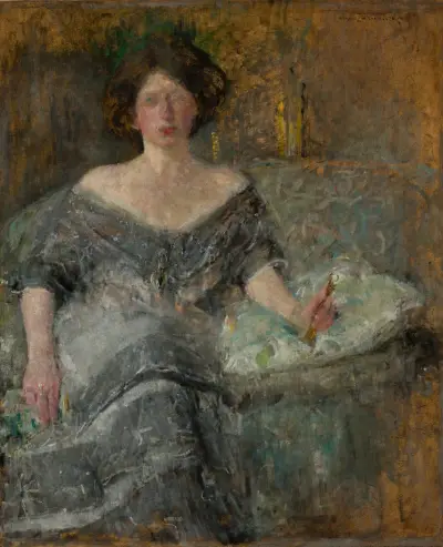 Portrait of Elza Krauze av Olga Boznanska