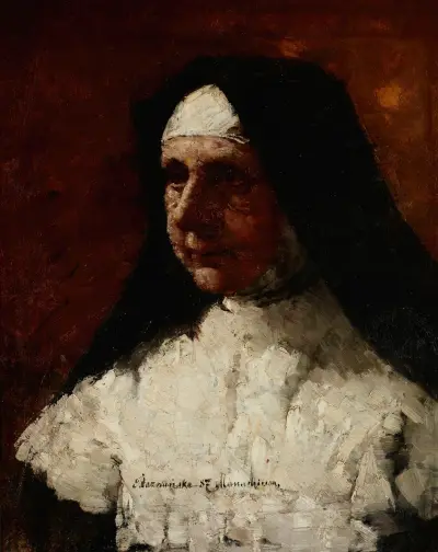 Study of a Nun av Olga Boznanska