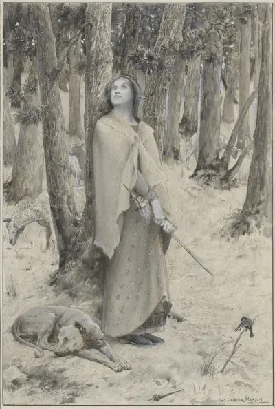 Joanna d'Arc słyszy głosy, Luc-Olivier Merson