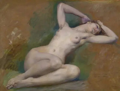 Studium do postaci „Wiosny” w Opéra-Comique w Paryżu, Luc-Olivier Merson